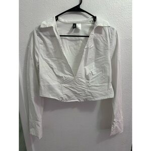 Collared v neck blouse